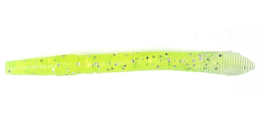  Lucky John Wacky Worm 3.9'' #071 Lime Charteuse