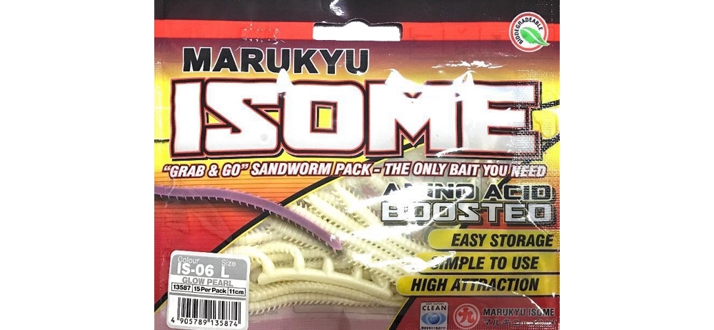  Marukyu Isome L #IS06-Glow pearl sandworm