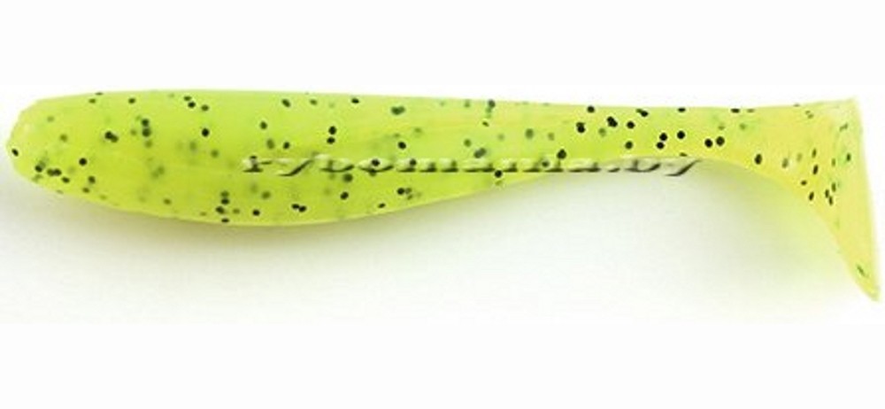  FishUp Wizzle Shad 1.4" (10) #055 - Chartreuse/Black
