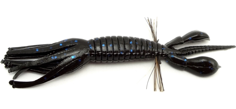  Jackall Pine Shrimp 2.0" #Black Blue Flake