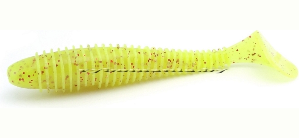  Keitech Swing Impact FAT 6.8" #PAL01S Chartreuse Red Flake