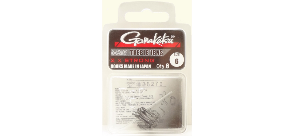   Gamakatsu treble TR18 N  006 (6 /)