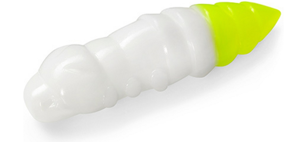  FishUp Pupa (Cheese) 1.5" (8  .) #131 - White/Hot Chartreuse
