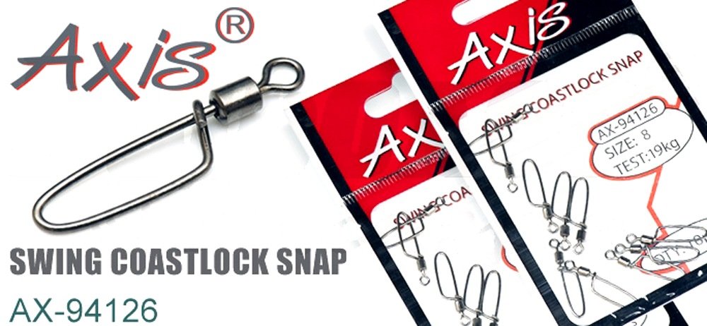 Застёжка с вертлюжком Axis AX-94126 Swing Coastlock Snap #08