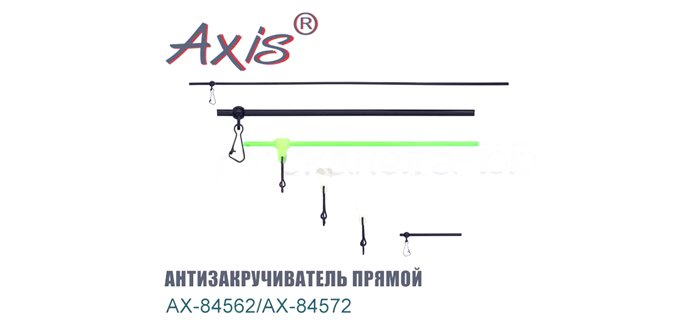 Комплект антизакручивателей Axis 84562 прямых, прозрачных, 3шт., 7см АХ-84562CC-07