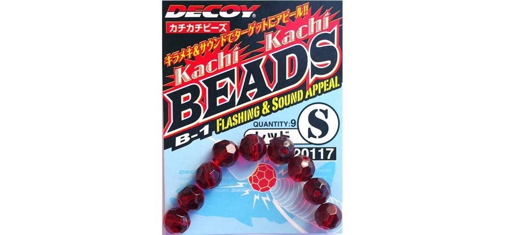 Бусинки Decoy B-1 Kachi Kachi Beads red S 9шт