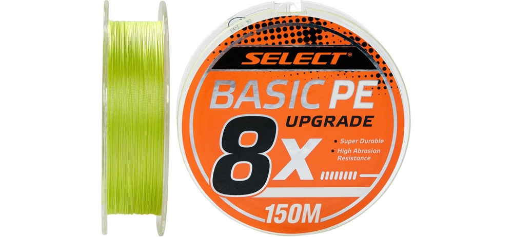 Шнур Select Basic PE X8 150m (салатовый) #0.6/0.10mm 12LB/5.5kg