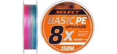 Шнур Select Basic PE X8 150m (разноцветный) #0.6/0.10mm 12LB/5.5kg