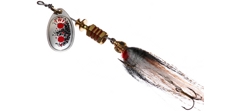 Блесна Mepps Aglia TW Streamer 1 #Silver в блистере (оригинальная упаковка)