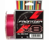 Шнур YGK Frontier Assorted x8 100m (розовый)