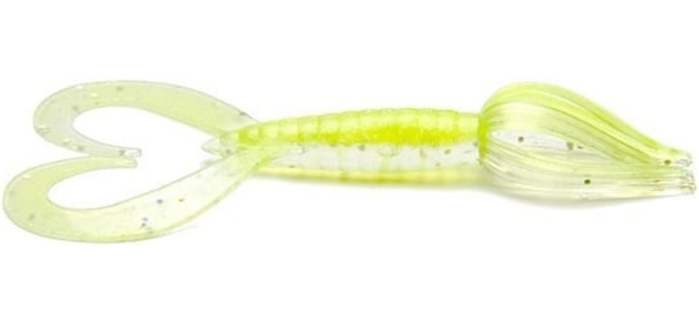  Keitech Little Spider 3.0'' #484T Chartreuse Shad