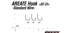 Крючки одинарные Decoy AT-31-Areate Hook Standard Wire #6 (10 шт в уп)- фото4