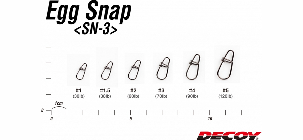 Застежка Decoy SN-3 Egg Snap #1.5