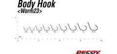 Крючки одинарные Decoy Worm 23 Body Hook №5 (9шт в уп)- фото3