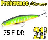 Воблер Pontoon 21 Preference Minnow 75F-DR