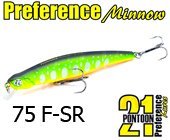 Воблер Pontoon 21 Preference Minnow 75F-SR