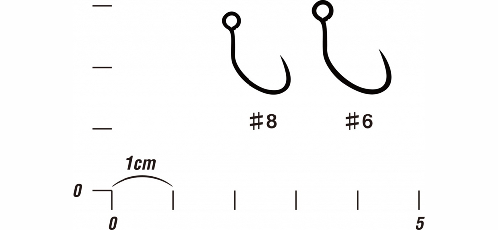 Крючки одинарные Decoy Type X Area Hook JOVE #8 (12шт в уп)