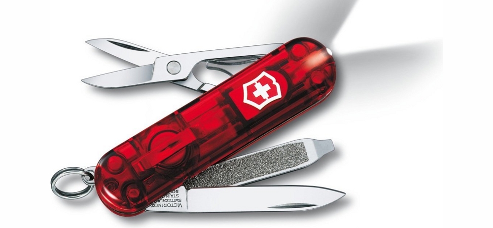 Нож Victorinox 0.6228.T Swiss Lite прозрачный красный