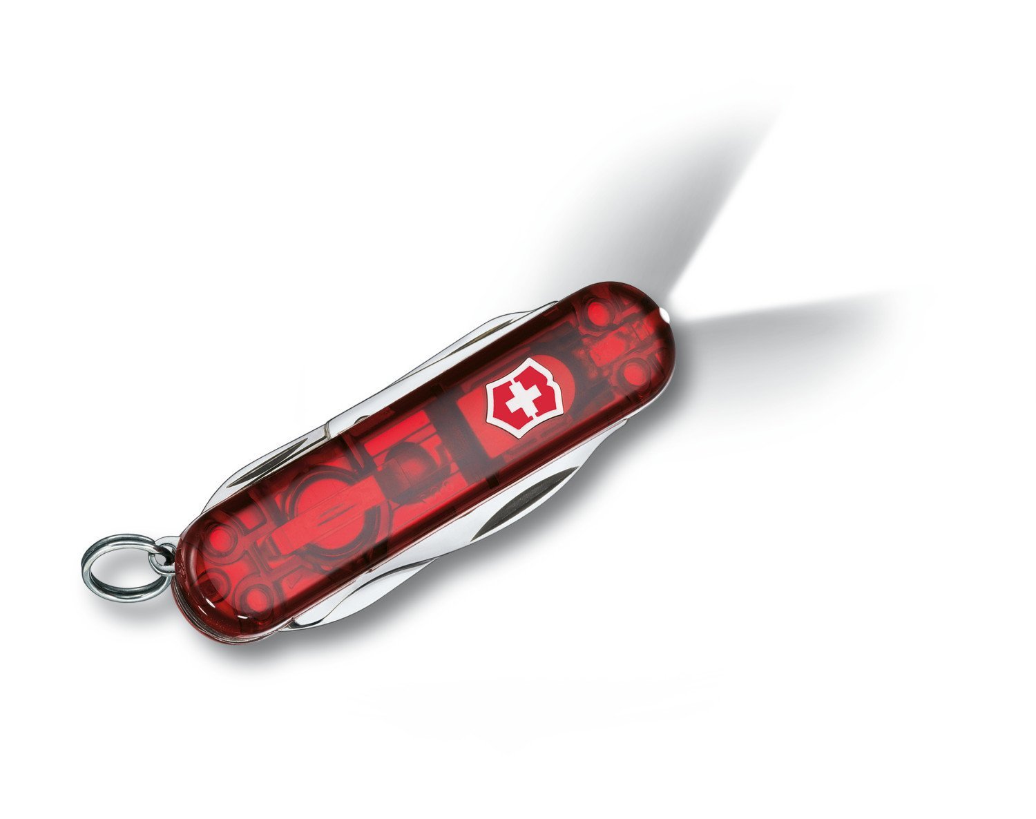 Нож Victorinox 0.6366.T Manager с ручкой прозрачный красный