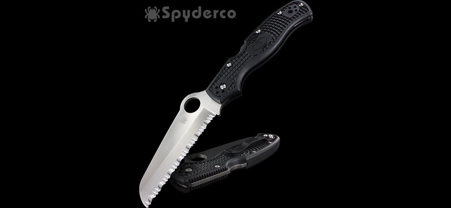 Нож Spyderco RESCUE 3 SPYDEREDGE ц:черный C14SBK3