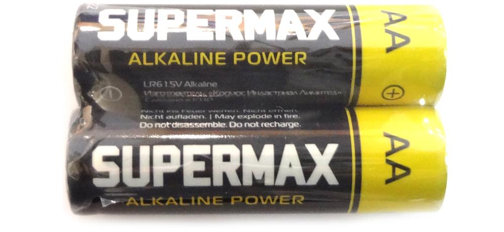 Батарейка AA Supermax Alkaline Power LR03 1.5v 2шт