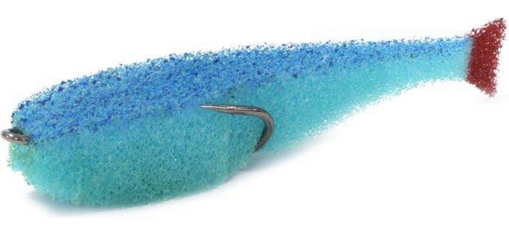 Поролоновая рыбка lex paralonium Classic Fish CD UV 7 BLBLB (синее тело/синяя спина/красный хвост)