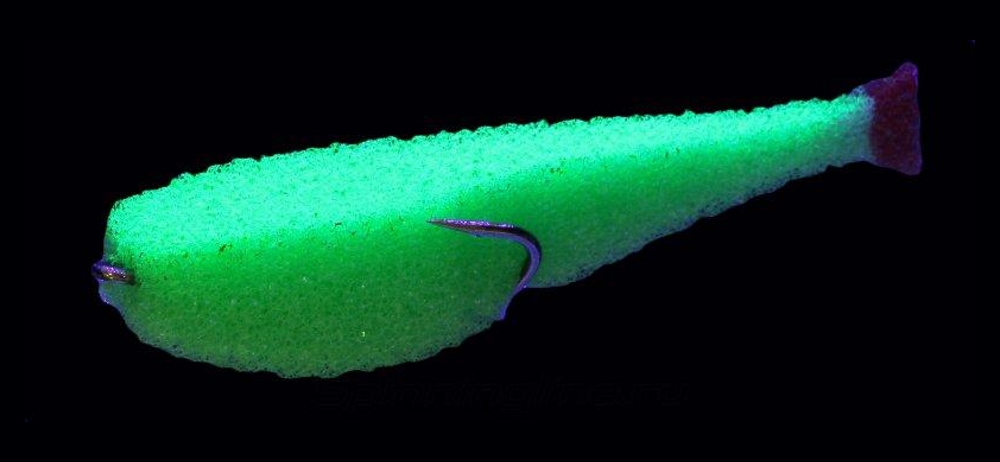 Поролоновая рыбка lex paralonium Classic Fish CD UV 9 GBGBB (зеленое тело/зеленая спина/красный хвост)