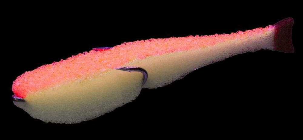 Поролоновая рыбка lex paralonium Classic Fish CD UV 11 WOB (белое тело/оранжевая спина/красный хвост)