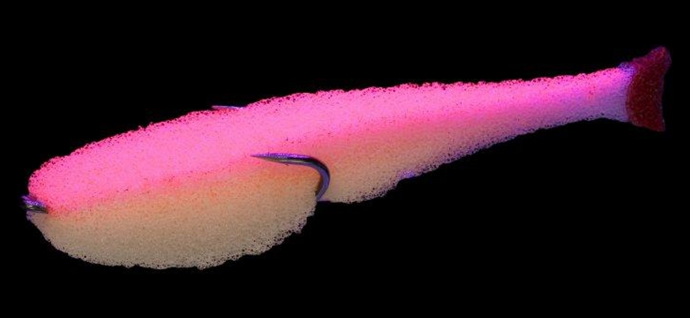 Поролоновая рыбка Lex Porolonium Classic Fish CD UV 11 WPNB (белое тело/розовая спина/красный хвост)
