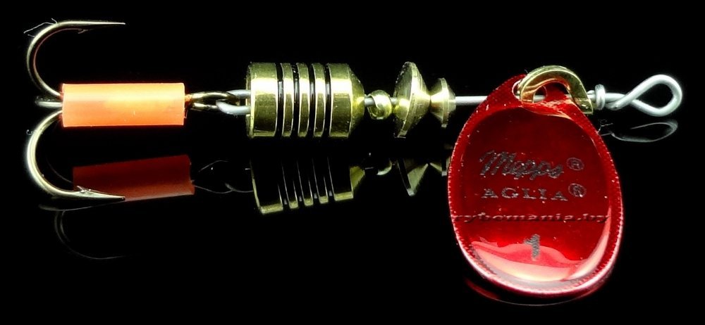 Блесна Mepps Aglia Platinum №1 #Red/SILVER 