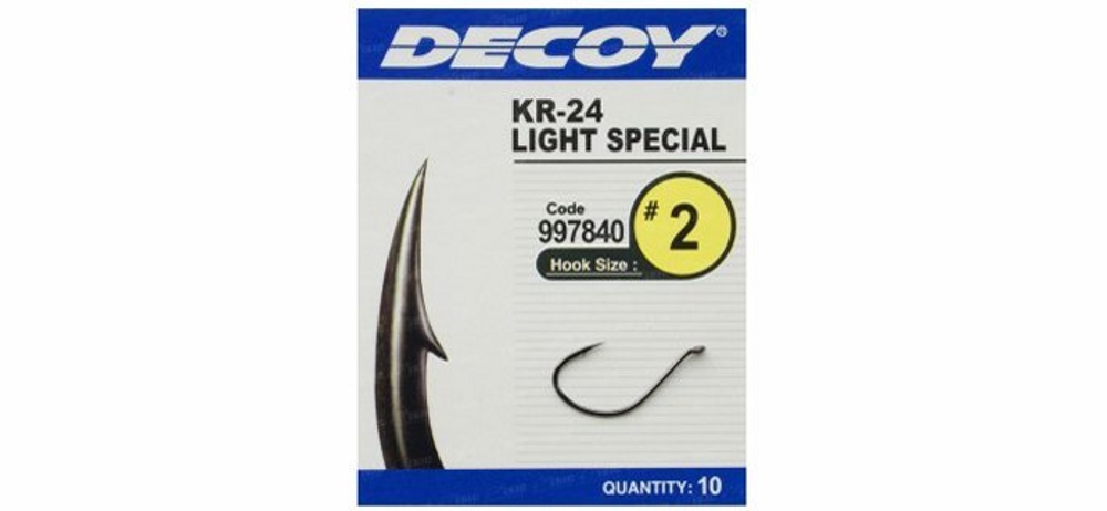 Крючки одинарные Decoy KR-24 Light Special #3 (10шт в уп)