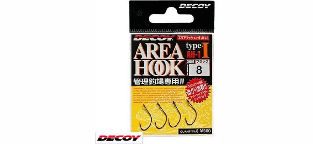Крючки одинарные Decoy Type I Area Hook #10 (12шт в уп)