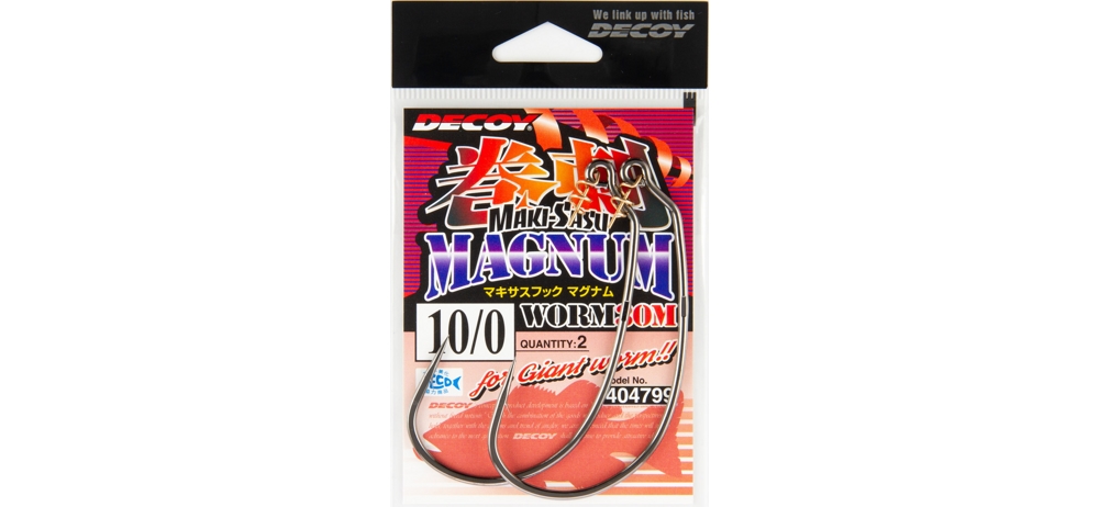 Крючки офсетные Decoy Worm 30M Makisasu Hook Magnum #10/0