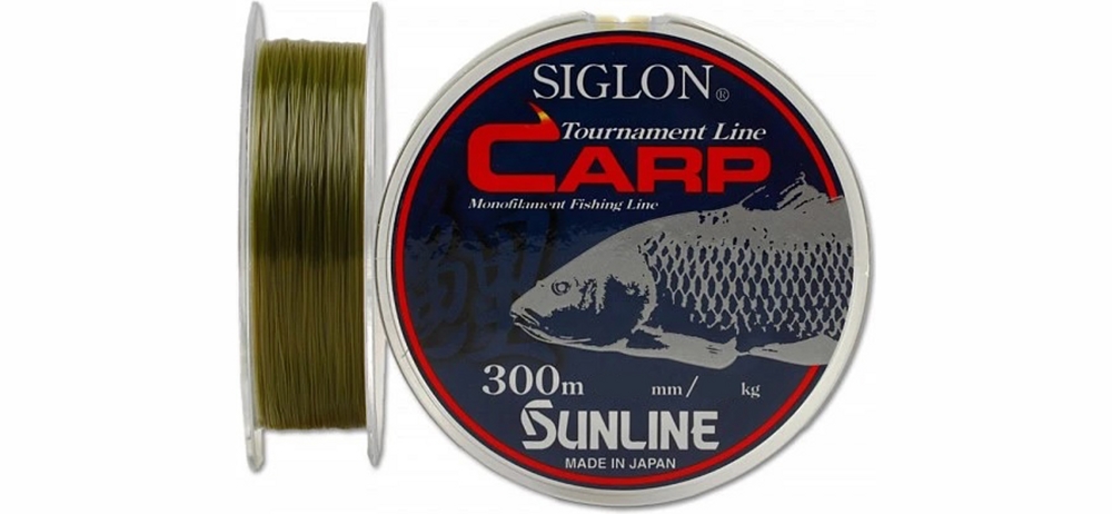 Леска Sunline Siglon Carp 300m #4.0/0.350mm 8,2kg ц: мат.зеленый