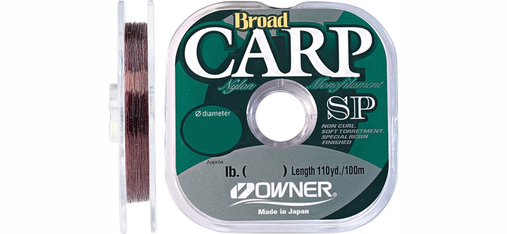  Owner Broad Carp SP 100m #0.16mm 2.0kg/4.4lb