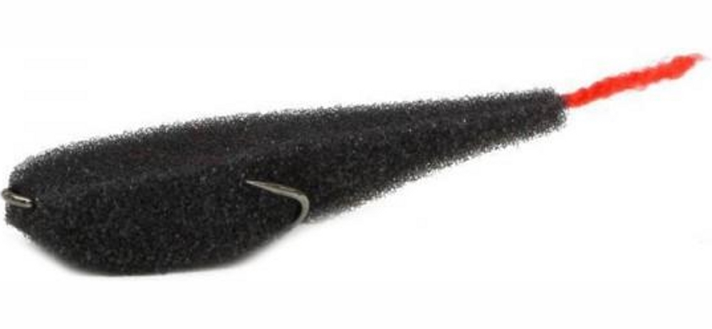 Поролоновая рыбка Lex Porolonium Zander Fish 7 BB (черное тело/красный хвост) (упак. 5шт)