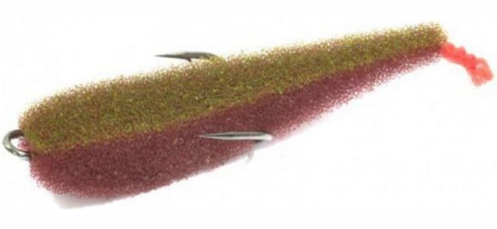 Поролоновая рыбка Lex Porolonium Zander Fish 7 BLB (кирпичное тело/салатовая спина/красный хвост) (упак. 5шт)