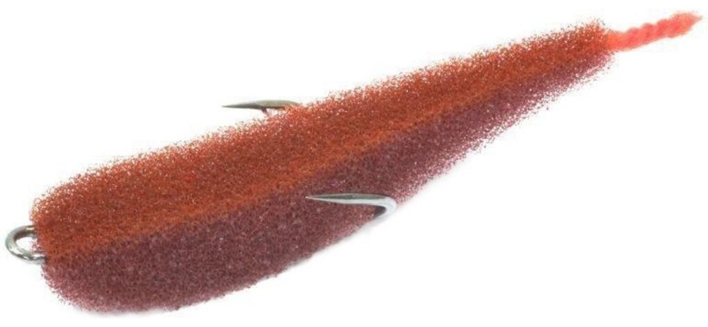 Поролоновая рыбка Lex Porolonium Zander Fish 7 BOB (кирпичное тело/оранжевая спина/красный хвост) (упак. 5шт)
