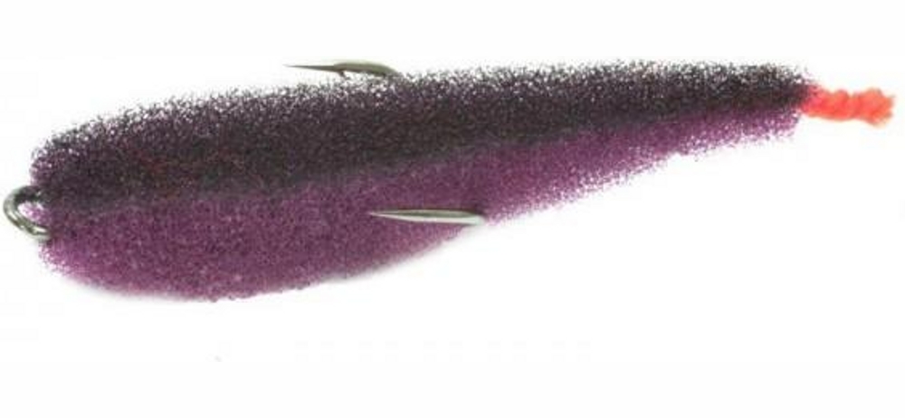Поролоновая рыбка Lex Porolonium Zander Fish 7 PBB (фиолетовое тело/черная спина/красный хвост) (упак. 5шт)