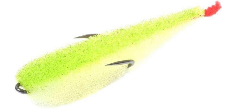 Поролоновая рыбка Lex Porolonium Zander Fish 7 WLB (белое тело/салатовая спина/красный хвост) (упак. 5шт)