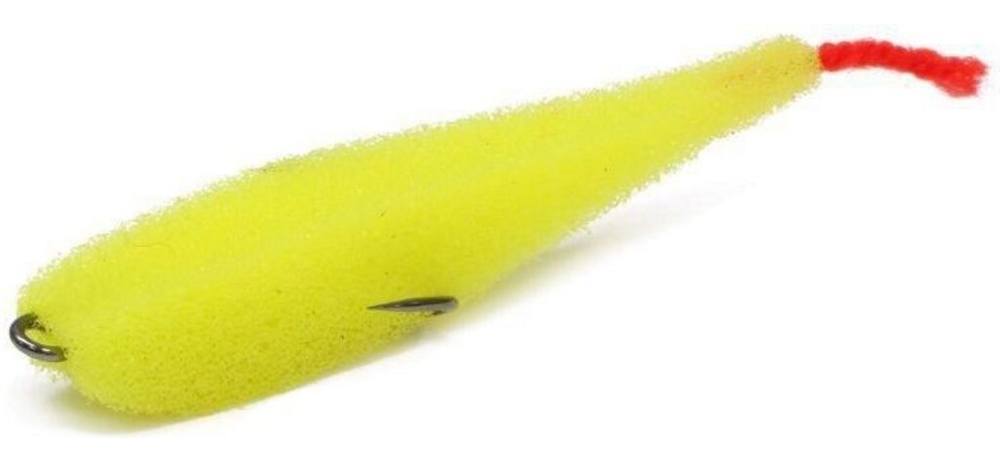 Поролоновая рыбка Lex Porolonium Zander Fish 7 Y (желтое тело/красный хвост) (упак. 5шт)