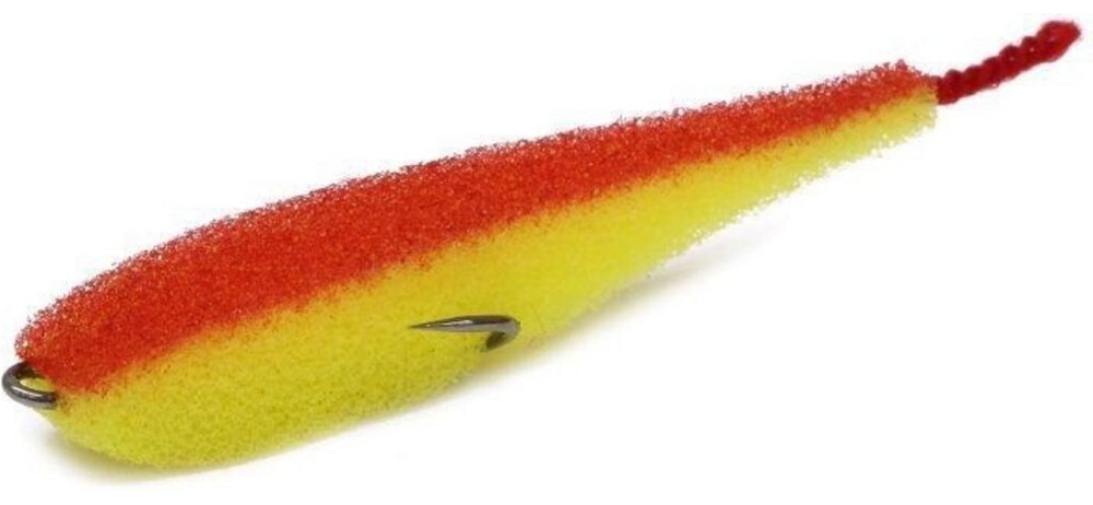 Поролоновая рыбка Lex Porolonium Zander Fish 7 YRB (желтое тело/красная спина/красный хвост) (упак. 5шт)