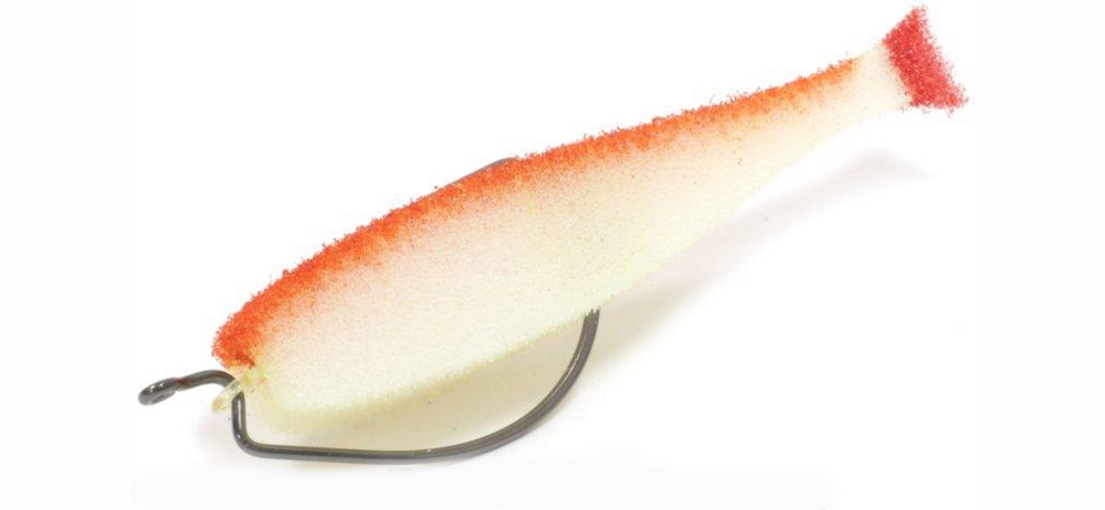 Поролоновая рыбка Lex Porolonium Classic Fish 8 OF2 WOB (белое тело/оранжевая спина/красный хвост)