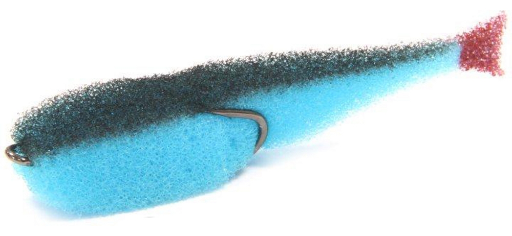 Поролоновая рыбка Lex Porolonium Classic Fish CD 7 BLBB (синее тело/черная спина/красный хвост)