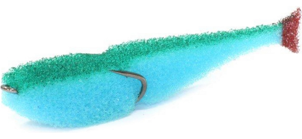 Поролоновая рыбка lex paralonium Classic Fish CD 8 BLGB (синее тело/зеленая спина/красный хвост)