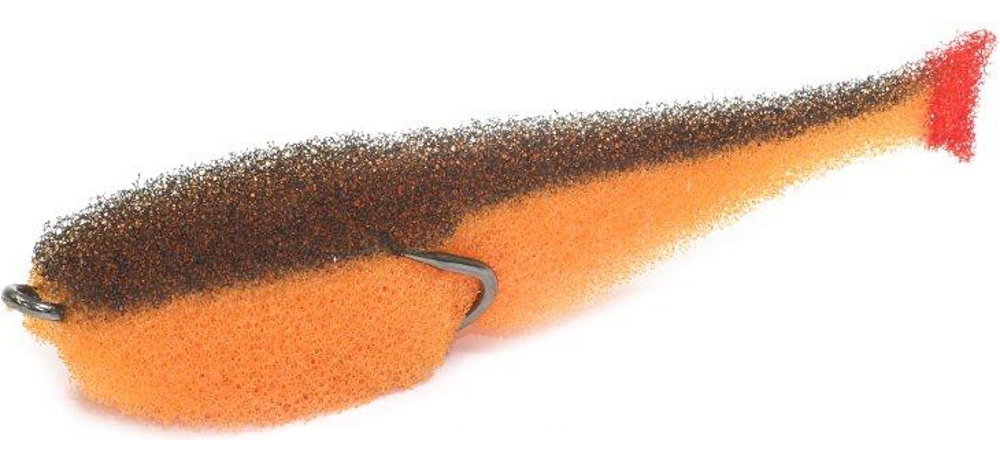 Поролоновая рыбка lex paralonium Classic Fish CD 8 OBB (оранжевое тело/черная спина/красный хвост)
