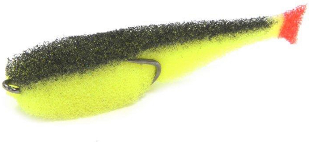 Поролоновая рыбка Lex Porolonium Classic Fish CD 7 YBB (желтое тело/черная спина/красный хвост)