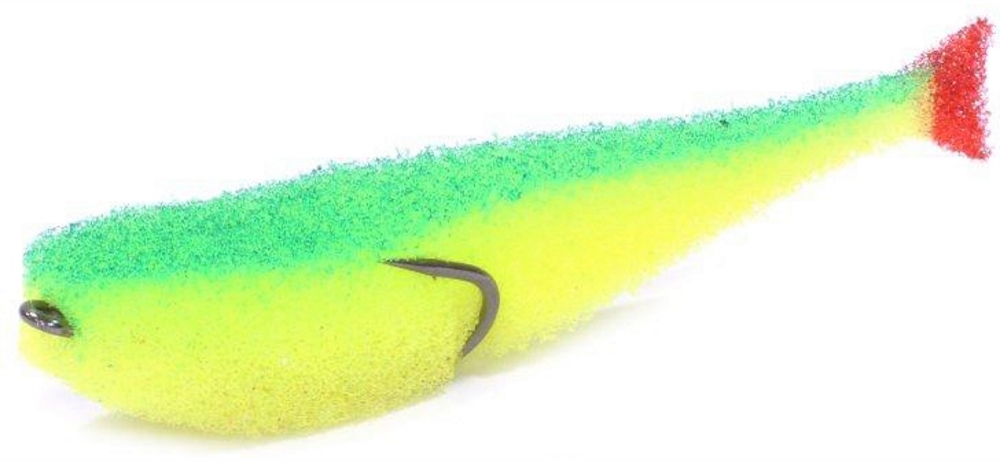 Поролоновая рыбка lex paralonium Classic Fish CD 10 YGB (желтое тело/зеленая спина/красный хвост)