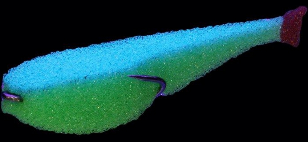 Поролоновая рыбка lex paralonium Classic Fish CD UV 7 GBBLB (зеленое тело/синяя спина/красный хвост)