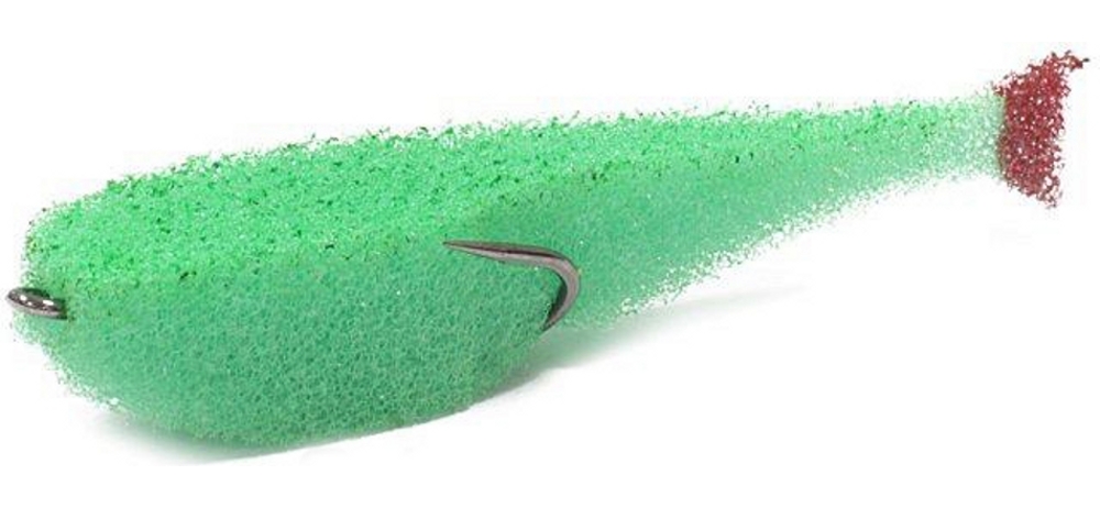 Поролоновая рыбка lex paralonium Classic Fish CD UV 7 GBGBB (зеленое тело/зеленая спина/красный хвост)
